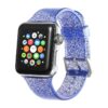 A.r19.5 Main Blue StrapsCo Silicone Rubber Clear Glitter Strap For Apple Watch Band Strap 38mm 40mm 42mm 44mm