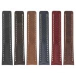 brc1 All Colors DASSARI Venture Distressed Italian Leather Watch Band Strap With Clasp For Breitling