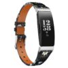 fb.l33.11 Main Green StrapsCo Leather Peonies Pattern Watch Band Strap for Fitbit Inspire Inspire HR