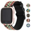 fb.l34.A Gallery A StrapsCo Embroidered Leather Watch Band Strap for Fitbit Versa Versa 2