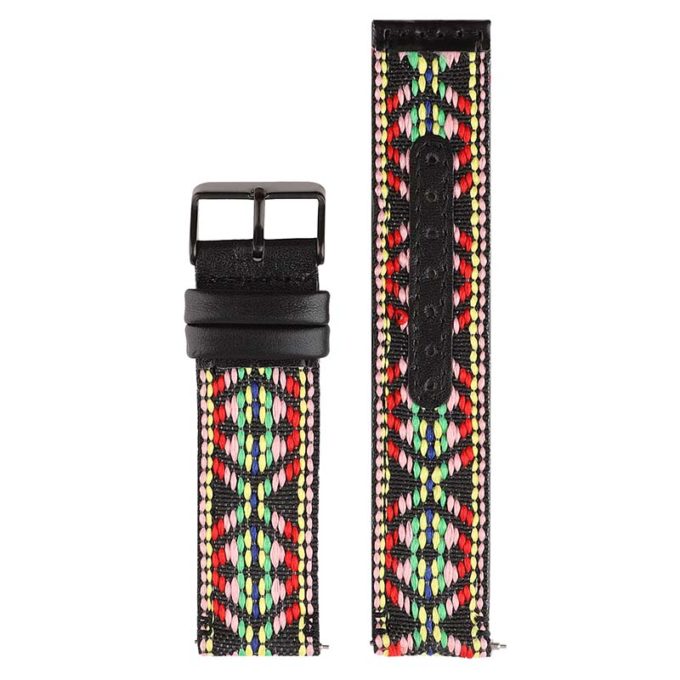 fb.l34.A Up A StrapsCo Embroidered Leather Watch Band Strap for Fitbit Versa Versa 2