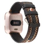 fb.l34.D Back D StrapsCo Embroidered Leather Watch Band Strap for Fitbit Versa Versa 2