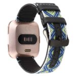 fb.l34.E Back E StrapsCo Embroidered Leather Watch Band Strap for Fitbit Versa Versa 2 Versa Lite