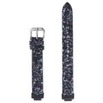 fb.l36.mb Up Black StrapsCo Womens Leather Sequin Glitter Watch Band Strap for Fitbit Inspire