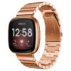 fb.m124.rg Main Rose Gold StrapsCo Stainless Steel Metal Link Bracelet Watch Band for Fitbit Versa 3 Fitbit Sense