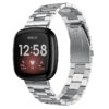 fb.m125.ss Main Silver StrapsCo Stainless Steel Watch Band Strap for Fitbit Versa 3 Fitbit Sense