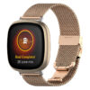 fb.m126.rg Main Rose Gold StrapsCo Stainless Steel Milanese Mesh Watch Band Strap for Fitbit Versa 3 Fitbit Sense