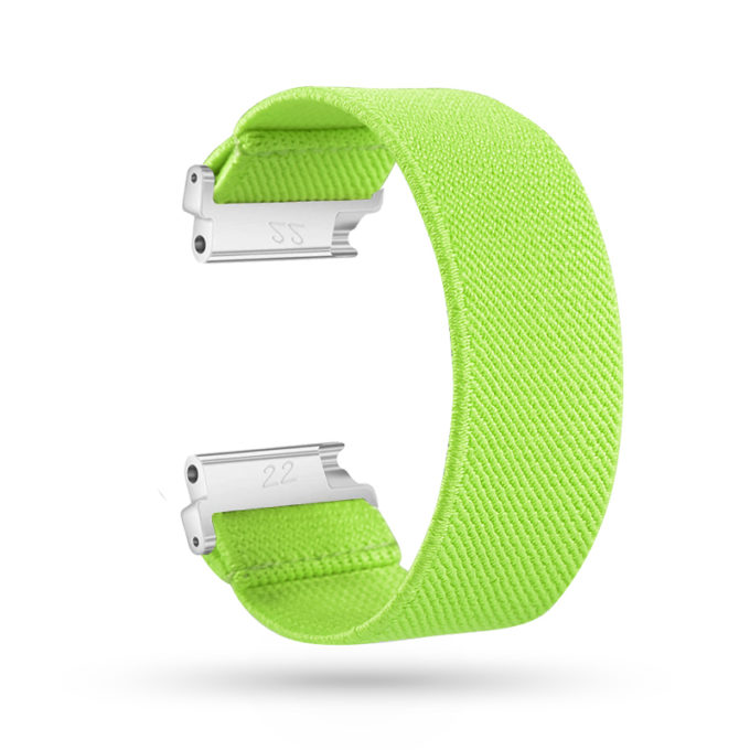 fb.ny13.105 Main Lime Green StrapsCo Nylon Elastic Watch Band Strap for Fitbit Versa