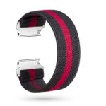 fb.ny13.106 Main Black Red StrapsCo Nylon Elastic Watch Band Strap for Fitbit Versa