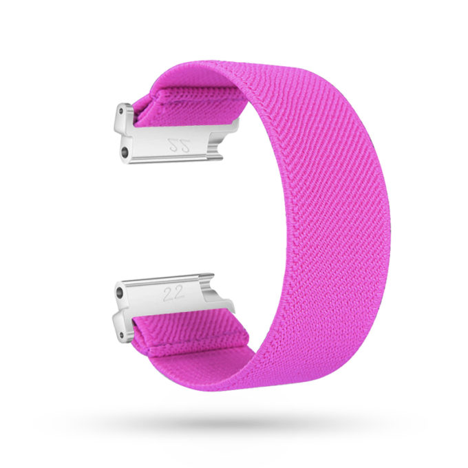 fb.ny13.112 Main Pink StrapsCo Nylon Elastic Watch Band Strap for Fitbit Versa