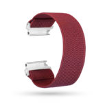 fb.ny13.115 Main Burgundy StrapsCo Nylon Elastic Watch Band Strap for Fitbit Versa