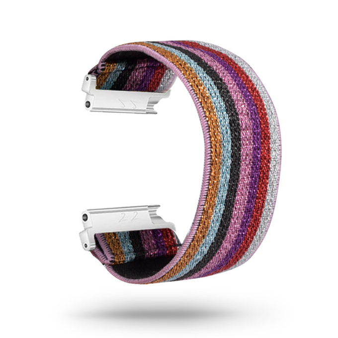 fb.ny13.125 Main Rainbow Sparkles StrapsCo Nylon Elastic Watch Band Strap for Fitbit Versa