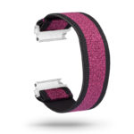 fb.ny13.129 Main Pink Sparkles StrapsCo Nylon Elastic Watch Band Strap for Fitbit Versa
