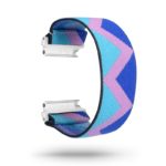 fb.ny13.141 Main Pink Zigzag StrapsCo Nylon Elastic Watch Band Strap for Fitbit Versa