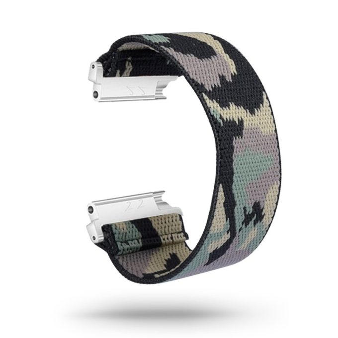 fb.ny13.143 Main Army Camo StrapsCo Nylon Elastic Watch Band Strap for Fitbit Versa