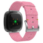 fb.ny14.13 Back Pink StrapsCo Woven Canvas Watch Band Strap for Fitbit Versa Fitbit Sense