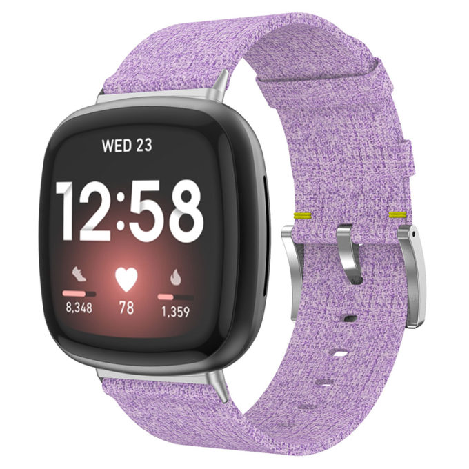 fb.ny14.18 Main Purple StrapsCo Woven Canvas Watch Band Strap for Fitbit Versa Fitbit Sense