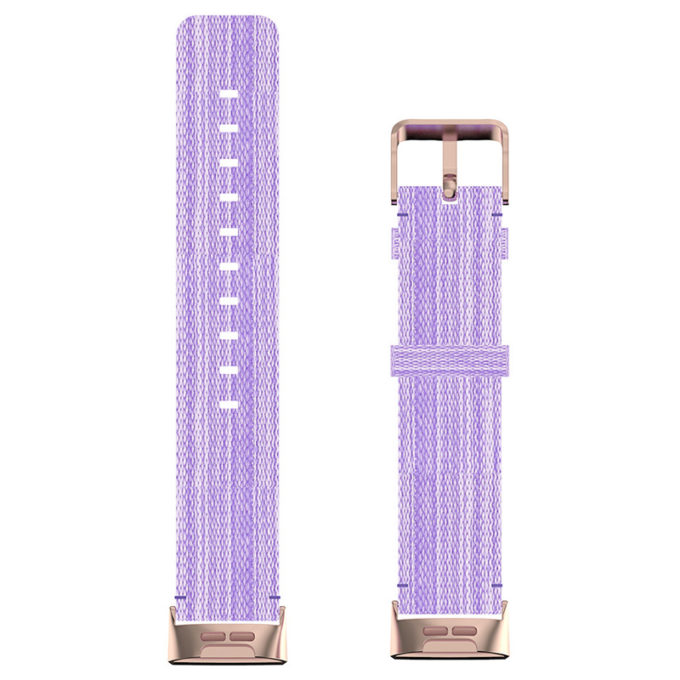 fb.ny18.18 Up Violet StrapsCo Canvas Woven Watch Band Strap for Fitbit Charge 4 Charge 3