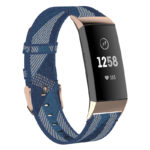 fb.ny18.5 Main Blue StrapsCo Canvas Woven Watch Band Strap for Fitbit Charge 4 Charge 3