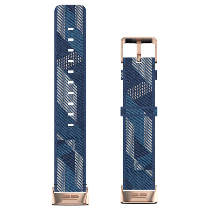 fb.ny18.5 Up BlueStrapsCo Canvas Woven Watch Band Strap for Fitbit Charge 4 Charge 3