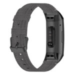 fb.ny18.7 Back Grey StrapsCo Canvas Woven Watch Band Strap for Fitbit Charge 4 Charge 3
