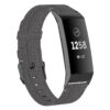 fb.ny18.7 Main Grey StrapsCo Canvas Woven Watch Band Strap for Fitbit Charge 4 Charge 3