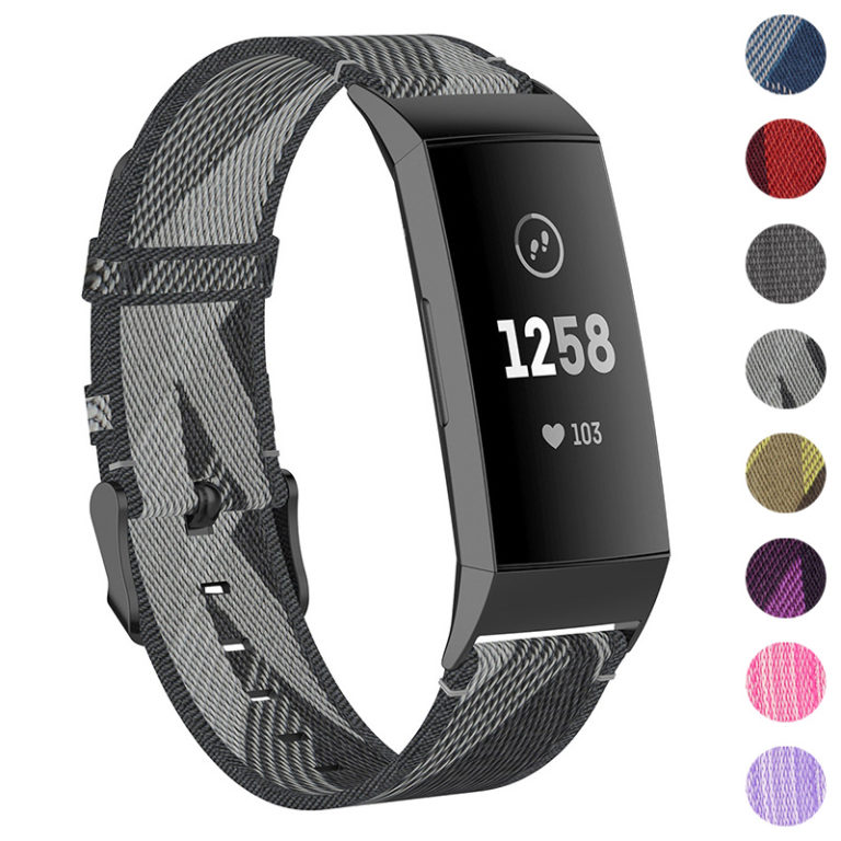 Woven Nylon Band For Fitbit Charge 4 & Charge 3 | StrapsCo