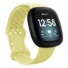 fb.r53.10 Main Yellow StrapsCo Perforated Silicone Rubber Infinity Watch Band Strap for Fitbit Versa 3 Fitbit Sense