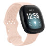fb.r53.13 Main Pink StrapsCo Perforated Silicone Rubber Infinity Watch Band Strap for Fitbit Versa 3 Fitbit Sense