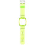 fb.r54.10 Up Yellow StrapsCo Silicone Rubber Watch Band Strap with Protective Case for Fitbit Versa 3 Fitbit Sense