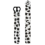 fb.r55.b Up Paw Prints StrapsCo Patterned Silicone Rubber Watch Band Strap for Fitbit Alta Alta HR