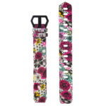 fb.r55.j Up Wild Flowers StrapsCo Patterned Silicone Rubber Watch Band Strap for Fitbit Alta Alta HR