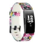 fb.r56.b Main Wild Flowers StrapsCo Patterned Silicone Rubber Watch Band Strap for Fitbit Inspire Insipre HR