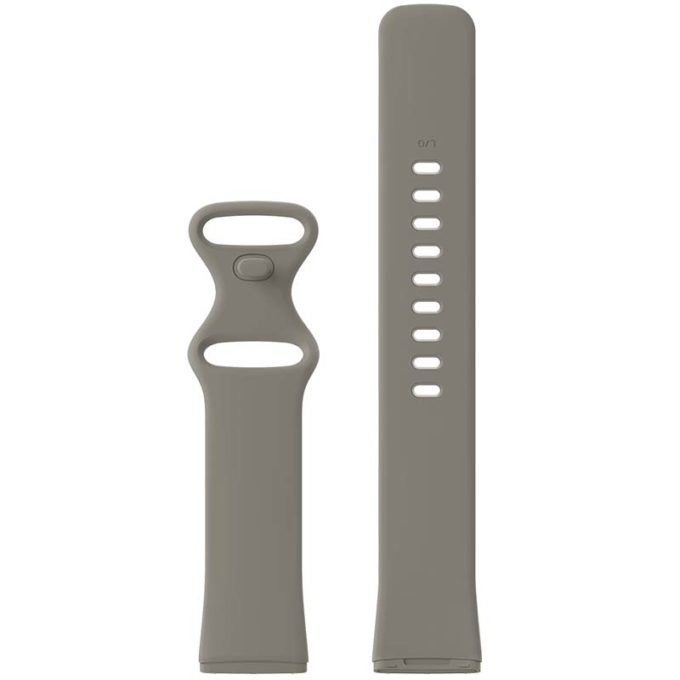Fb.r59.17 Up Beige StrapsCo Silicone Rubber Infinity Watch Band Strap For Fitbit Versa 3 & Fitbit Sense