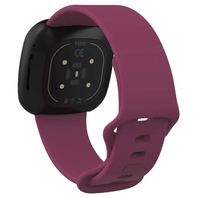 fb.r59.18 Back Purple StrapsCo Silicone Rubber Infinity Watch Band Strap for Fitbit Versa 3 Fitbit Sense