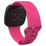 Fb.r59.6a Back Rose StrapsCo Silicone Rubber Infinity Watch Band Strap For Fitbit Versa 3 & Fitbit Sense