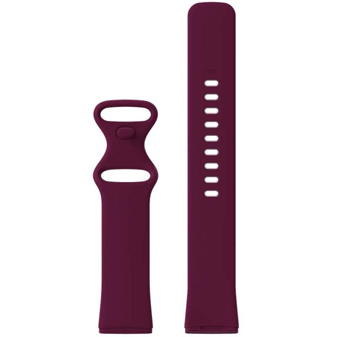 fb.r59.6b Up Dark Red StrapsCo Silicone Rubber Infinity Watch Band Strap for Fitbit Versa 3 Fitbit Sense