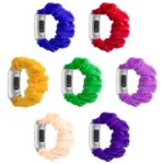 fb.w2 All Color StrapsCo Fuzzy Elastic Scrunchie Watch Band Strap for Fitbit Charge 4 Charge 3