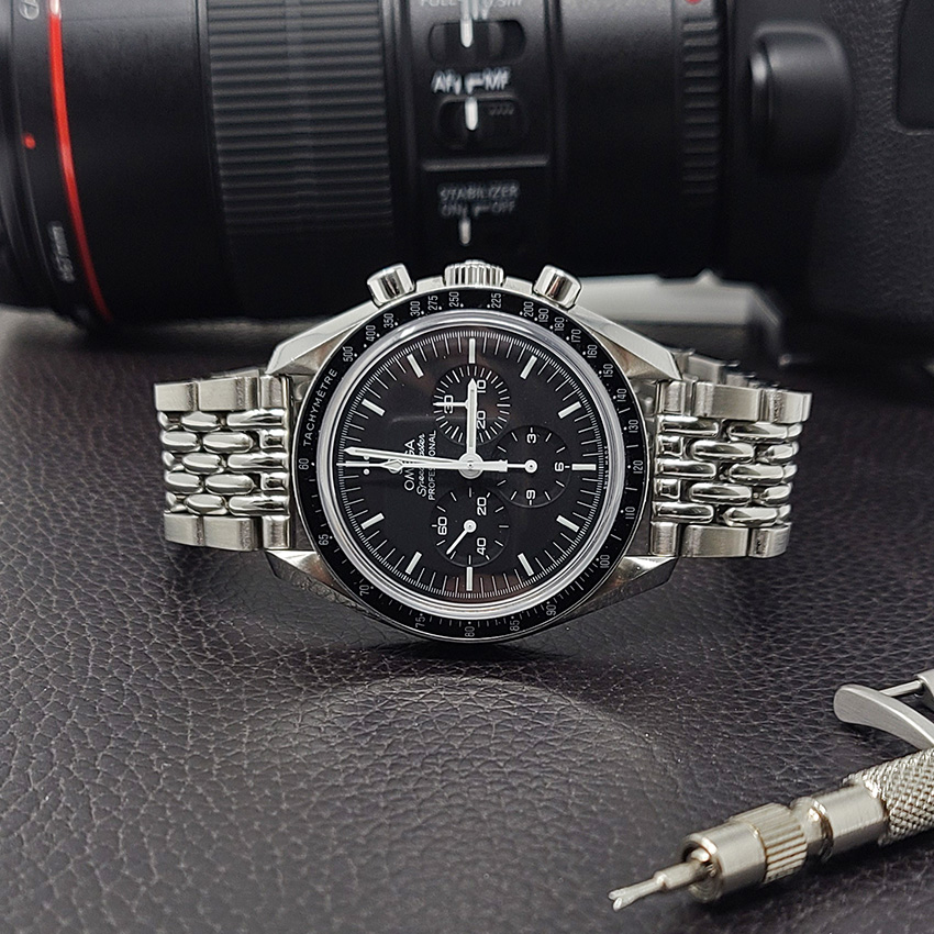 One Watch Four Looks Omega Speedmaster Metal Beads Of Rice Bracelet