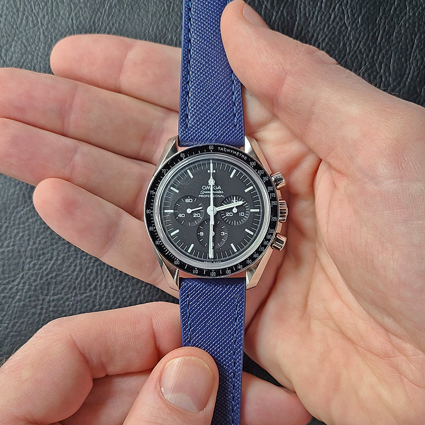 One Watch Four Looks Omega Speedmaster Saffiano Leather Strap