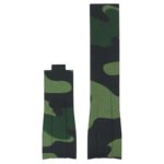 R.rx7.11.nb Up Green Camo (No Buckle) StrapsCo Fitted Camo Rubber Watch Band Strap