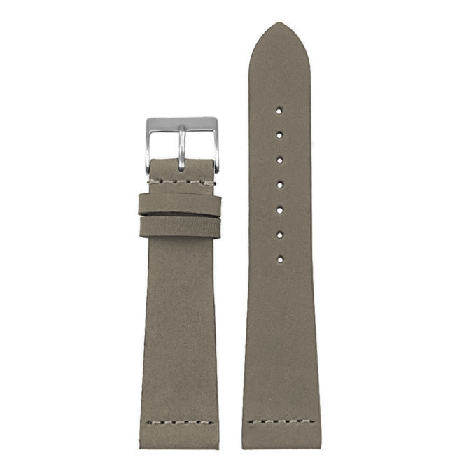 Su1.7a Up Light Grey DASSARI Belize Nubuck Suede Leather Watch Band Strap 18mm 20mm 22mm 24mm