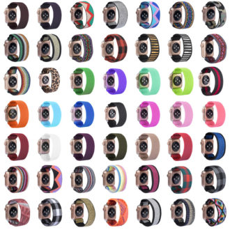 a.ny5 All Color StrapsCo Nylon Elastic Band Strap for Apple Watch 38mm 40mm 42mm 44mm