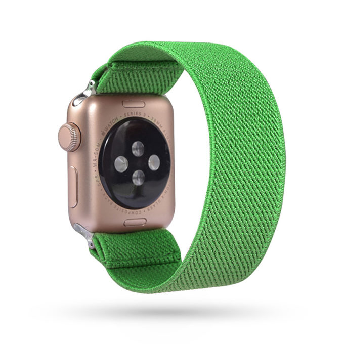 a.ny5 .102 Main Green StrapsCo Nylon Elastic Band Strap for Apple Watch 38mm 40mm 42mm 44mm