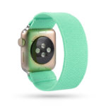 A.ny5.104 Main Mint StrapsCo Nylon Elastic Band Strap For Apple Watch 38mm 40mm 42mm 44mm
