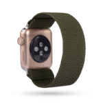 A.ny5.120 Main Army Green StrapsCo Nylon Elastic Band Strap For Apple Watch 38mm 40mm 42mm 44mm