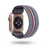 A.ny5.127 Main Red, White, Blue & Green StrapsCo Nylon Elastic Band Strap For Apple Watch 38mm 40mm 42mm 44mm