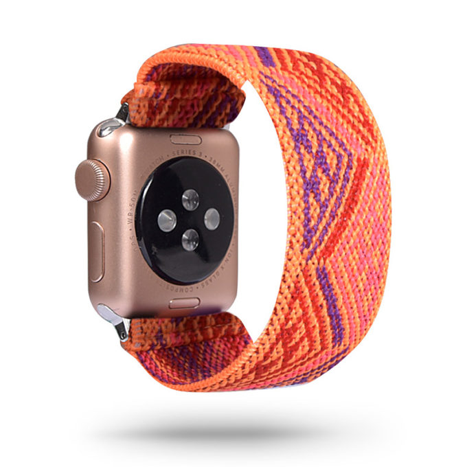 A.ny5.135 Main Neon Aztec StrapsCo Nylon Elastic Band Strap For Apple Watch 38mm 40mm 42mm 44mm (35)