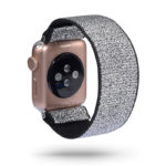 A.ny5.140 Main Silver Sparkles StrapsCo Nylon Elastic Band Strap For Apple Watch 38mm 40mm 42mm 44mm (40)
