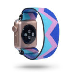 A.ny5.141 Main Pink Zigzag StrapsCo Nylon Elastic Band Strap For Apple Watch 38mm 40mm 42mm 44mm